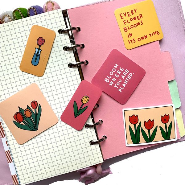 5 sets=80pcs korean ins tulip series stickers diary mobile phone water cup waterproof stickers
5 sets=80pcs korean ins tulip series stickers diary mobile phone water cup waterproof stickers