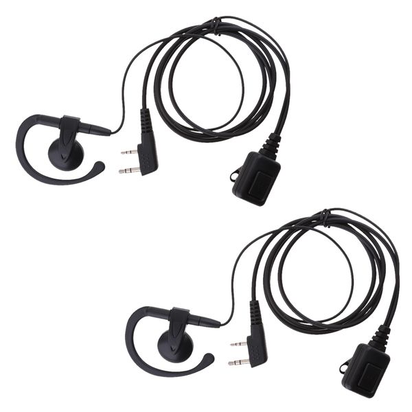 2x g shape ear-hook earpiece earhook earphone mic for baofeng puxing walkie talkie 
2x g shape ear-hook earpiece earhook earphone mic for baofeng puxing walkie talkie