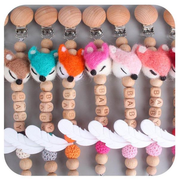 new feather baby pacifier clip chain wood beaded pacifier soother holder clip nipple teether dummy strap chain cartoon infant toys
new feather baby pacifier clip chain wood beaded pacifier soother holder clip nipple teether dummy strap chain cartoon infant toys
