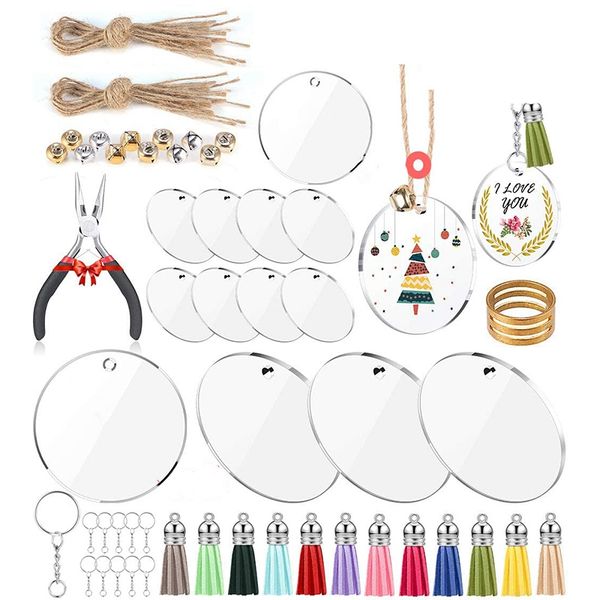 acrylic transparent circle discs,for diy keychains and discs with hole colorful tassel pendant for diy crafts, Silver
acrylic transparent circle discs,for diy keychains and discs with hole colorful tassel pendant for diy crafts, Silver