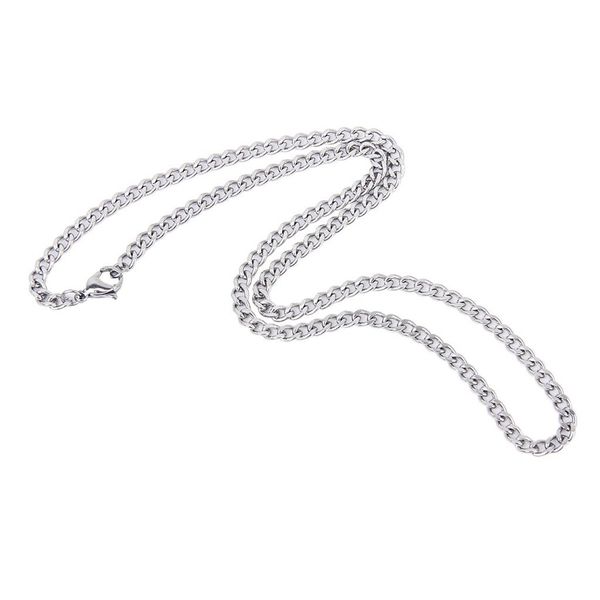 steampunk 4mm stainless steel curb cuban chain necklace 20 inches for men/women---silver, Black;brown
steampunk 4mm stainless steel curb cuban chain necklace 20 inches for men/women---silver, Black;brown