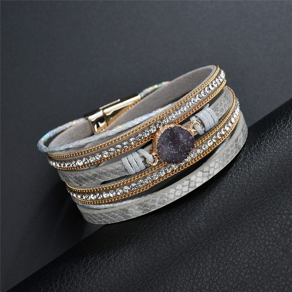 olevo (olevo) 2020 new men's trendy electromagnetic buckle punk bracelet and bracelet woven leather charm jewelry magne, Golden;silver
olevo (olevo) 2020 new men's trendy electromagnetic buckle punk bracelet and bracelet woven leather charm jewelry magne, Golden;silver