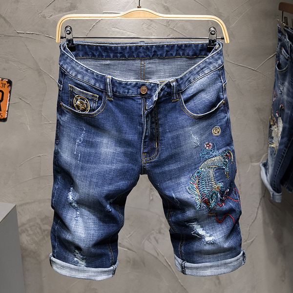 summer men's thin denim shorts embroidery knee length straight casual j35, White;black
summer men's thin denim shorts embroidery knee length straight casual j35, White;black