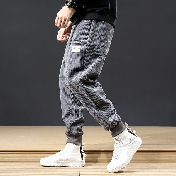 men's jeans ly autumn fashion men loose fit casual corduroy cargo pants wide leg harem trousers streetwear hip hop jogger, Blue
men's jeans ly autumn fashion men loose fit casual corduroy cargo pants wide leg harem trousers streetwear hip hop jogger, Blue
