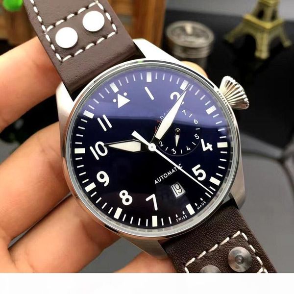 luxury designer new men automatic mechanical classic big pilot 46mm le petit prince black leather watch montre de luxe, Slivery;brown
luxury designer new men automatic mechanical classic big pilot 46mm le petit prince black leather watch montre de luxe, Slivery;brown
