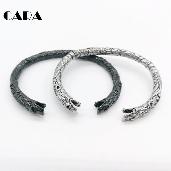 new cameo dragon bangle men antique silver color 316l stainless steel dragon fashion bangle men accessories cara0542, Black
new cameo dragon bangle men antique silver color 316l stainless steel dragon fashion bangle men accessories cara0542, Black