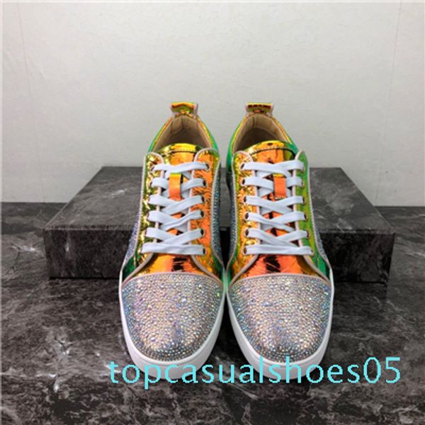 2020 men women casual shoes designer red bottoms studded spikes fashion insider sneakers red leather low size34-48 t05, Black
2020 men women casual shoes designer red bottoms studded spikes fashion insider sneakers red leather low size34-48 t05, Black