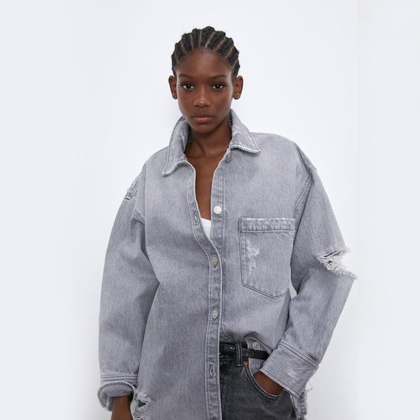 2019 za fashion women denim jacket casual coat hole manually worn out vintage loose shirt statement street autumn winter new
2019 za fashion women denim jacket casual coat hole manually worn out vintage loose shirt statement street autumn winter new
