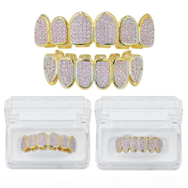 18k позолоченный macro pave розовый цвет cz iced out отбеливание зубов grillz set halloween vampire, Black
18k позолоченный macro pave розовый цвет cz iced out отбеливание зубов grillz set halloween vampire, Black