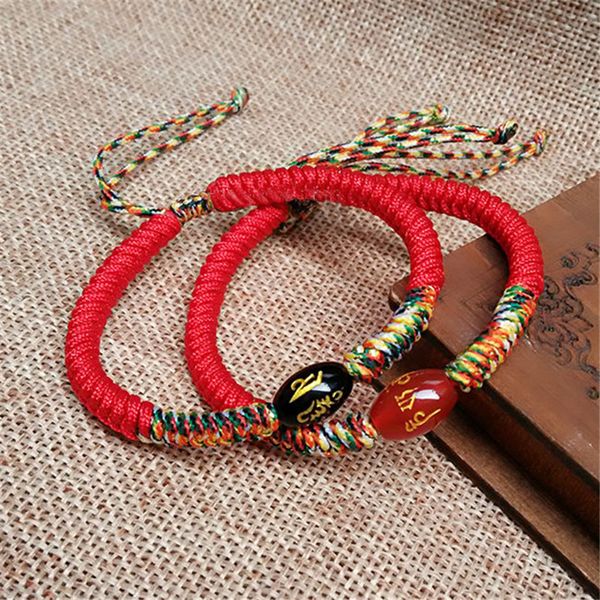 handmade red string rope lucky tibetan bracelet black agates beads om mani padme hum lover's friendship bracelets dropshipping, Red;blue
handmade red string rope lucky tibetan bracelet black agates beads om mani padme hum lover's friendship bracelets dropshipping, Red;blue