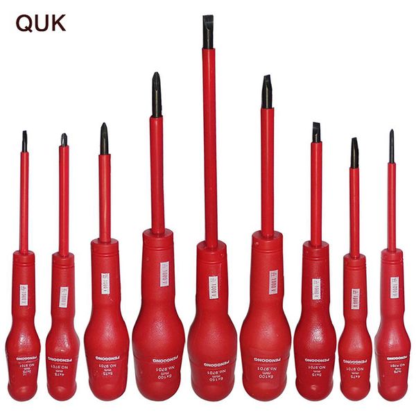 quk insulated screwdriver set 9 pcs magnetic screw driver slotted handle voltage 1000v electrician repair hand tools
quk insulated screwdriver set 9 pcs magnetic screw driver slotted handle voltage 1000v electrician repair hand tools