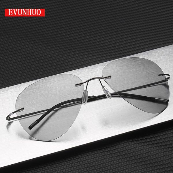 evunhuo 100% real titanium pchromic sunglasses mens aviation polarized uv400 driving sun glasses women goggles, White;black
evunhuo 100% real titanium pchromic sunglasses mens aviation polarized uv400 driving sun glasses women goggles, White;black