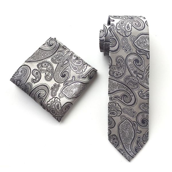 bow ties classic men grid paisley tie silk jacquard woven neck pocket square hanky set wedding necktie party groom handkerchief scarf, Black;gray
bow ties classic men grid paisley tie silk jacquard woven neck pocket square hanky set wedding necktie party groom handkerchief scarf, Black;gray