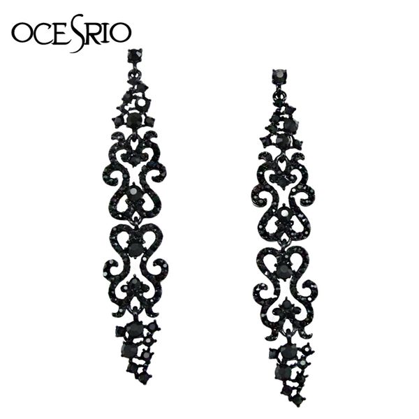 dangle & chandelier ocesrio pave black long earrings for woman rhinestone crystal vintage punk gothic women jewelry oorbellen ers-g92, Silver
dangle & chandelier ocesrio pave black long earrings for woman rhinestone crystal vintage punk gothic women jewelry oorbellen ers-g92, Silver