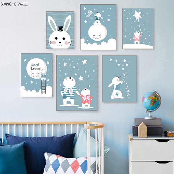 blue theme wall art canvas poster nursery quotes cartoon animal rabbit print painting decorative picture nordic kid baby decor
blue theme wall art canvas poster nursery quotes cartoon animal rabbit print painting decorative picture nordic kid baby decor