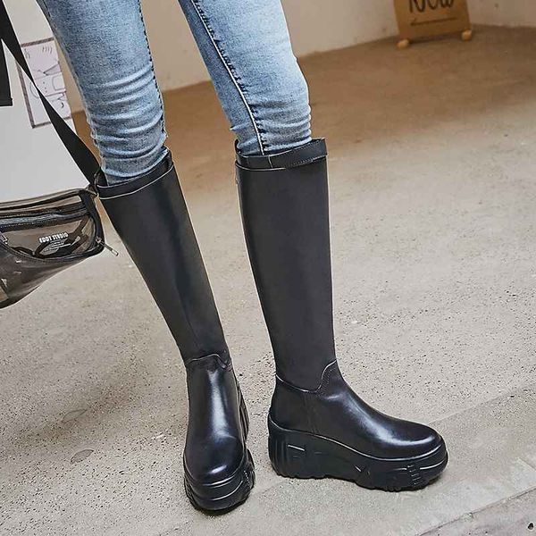 high heels knight boots new winter women shoes thick bottom knee-high boots round toe riding zapatos mujer, Black
high heels knight boots new winter women shoes thick bottom knee-high boots round toe riding zapatos mujer, Black