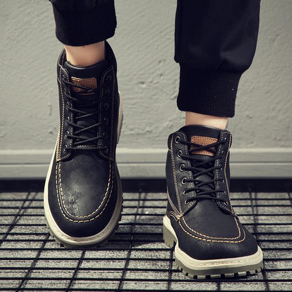 2020 men boots autumn early winter boots men shoes cool young fashion street male footwear single ankle boot, Black
2020 men boots autumn early winter boots men shoes cool young fashion street male footwear single ankle boot, Black