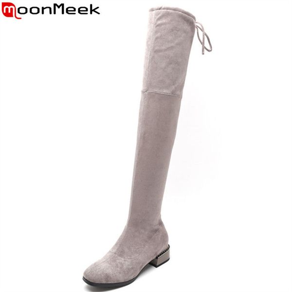 moonmeek 2020 fashion autumn winter boots square toe over the knee boot elegant ladies suede leather boots black
moonmeek 2020 fashion autumn winter boots square toe over the knee boot elegant ladies suede leather boots black