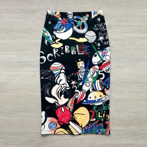 2020 new women's pencil skirts cartoon mouse print high waist slim skirts girl summer elastic fabric female falda ls460, Black
2020 new women's pencil skirts cartoon mouse print high waist slim skirts girl summer elastic fabric female falda ls460, Black