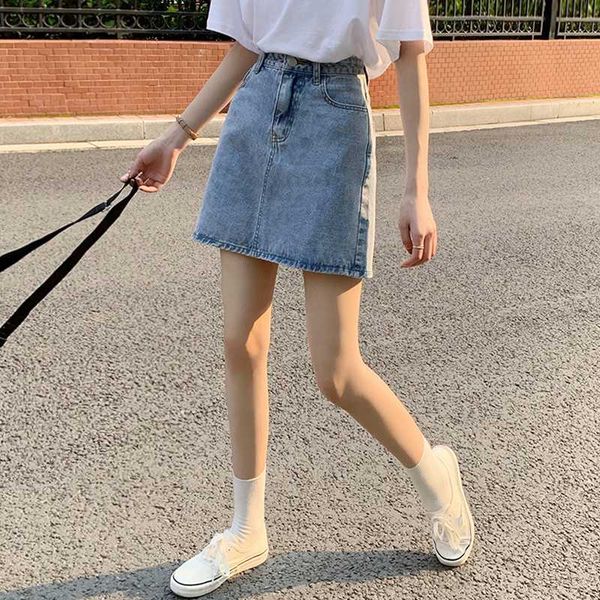 women fashion denim skirt a-line dress high waist lady girl summer slim-fit accentuate body figure easy paired short dress, Black
women fashion denim skirt a-line dress high waist lady girl summer slim-fit accentuate body figure easy paired short dress, Black