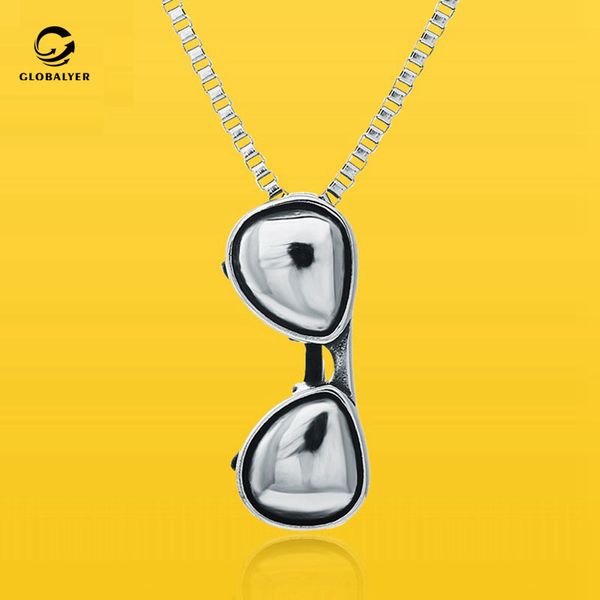 amazon europe and america hiphop glasses pendant personality hip hop creative sunglasses titanium steel necklace, Silver
amazon europe and america hiphop glasses pendant personality hip hop creative sunglasses titanium steel necklace, Silver