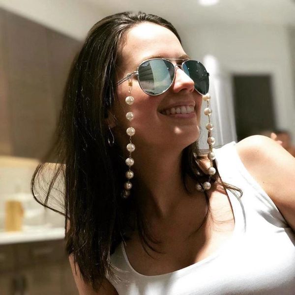 new women eyeglass ropes handmade imitation pearls beaded eyewears sunglasses strap necklace reading glasses chain accessories, Silver
new women eyeglass ropes handmade imitation pearls beaded eyewears sunglasses strap necklace reading glasses chain accessories, Silver