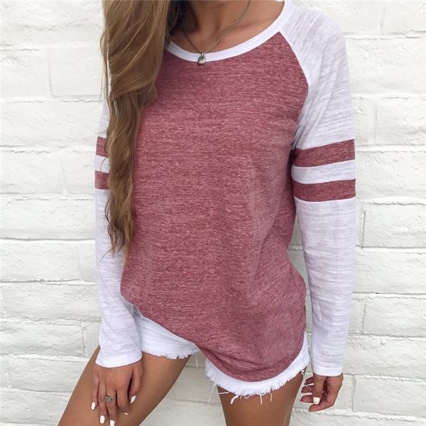 women's blouses & shirts women 2021 casual long sleeve striped shirt basic leisure patchwork clothing blusas camisetas mujer plus size, White
women's blouses & shirts women 2021 casual long sleeve striped shirt basic leisure patchwork clothing blusas camisetas mujer plus size, White