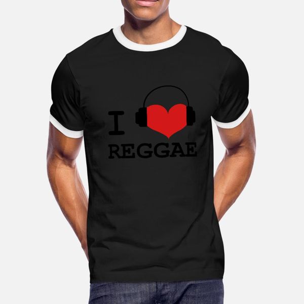 i love reggae t shirt men printed tee shirt plus size 3xl homme crazy fashion spring letters shirt