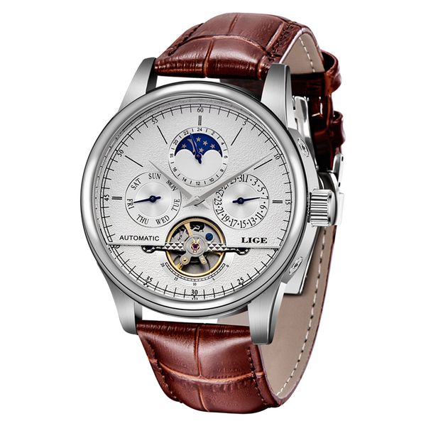 2020 lige brand fashion silver mens mechanical watch men tourbillon automatic watches casual leather sport clock relojes hombre, Slivery;brown
2020 lige brand fashion silver mens mechanical watch men tourbillon automatic watches casual leather sport clock relojes hombre, Slivery;brown