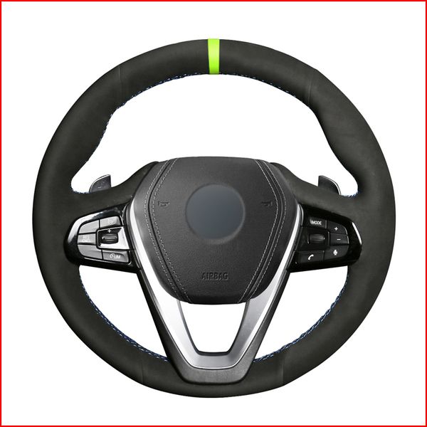 black suede diy green marker steering wheel cover for bmw g30 530i 540i 520d 530e 2016-2018 g32 gt 630i 630d 2017-2018 g01 x3
black suede diy green marker steering wheel cover for bmw g30 530i 540i 520d 530e 2016-2018 g32 gt 630i 630d 2017-2018 g01 x3