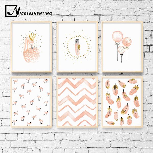nursery girl bedroom decoration flamingo feather wall art canvas poster and print cartoon painting wall pictures for living room
nursery girl bedroom decoration flamingo feather wall art canvas poster and print cartoon painting wall pictures for living room