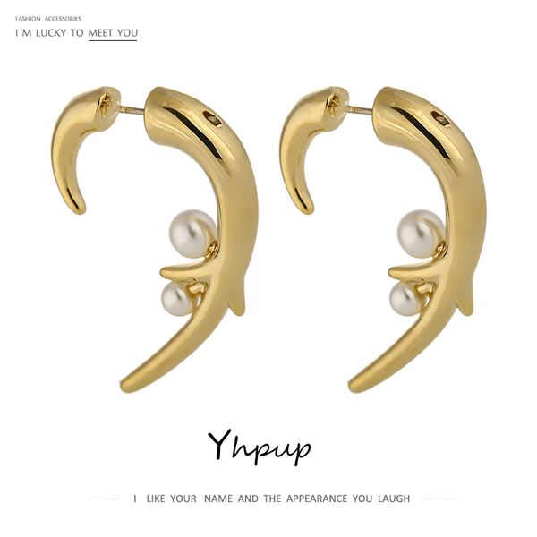 yhpup minimalist imitation pearls stud earrings jewelry for women statement earrings accessories orecchini donna gift 2020, Golden;silver
yhpup minimalist imitation pearls stud earrings jewelry for women statement earrings accessories orecchini donna gift 2020, Golden;silver