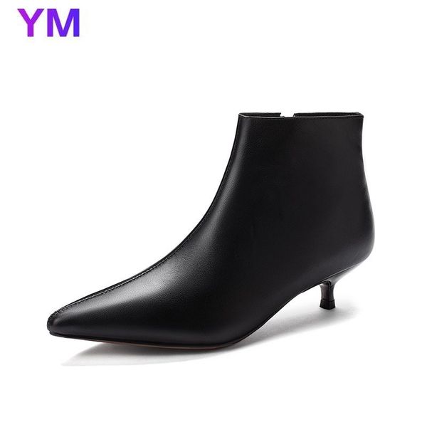 2020 pu leather women's ankle boots thin heel pointed toe shoes woman black white low heeled female short boot size 34-39
2020 pu leather women's ankle boots thin heel pointed toe shoes woman black white low heeled female short boot size 34-39