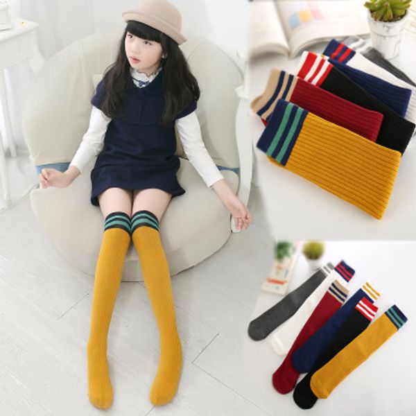 children 2020fw sport socks boys and girls solid color stockings with three stripes over knee new fashion student socks breathable stockings, Pink;yellow
children 2020fw sport socks boys and girls solid color stockings with three stripes over knee new fashion student socks breathable stockings, Pink;yellow
