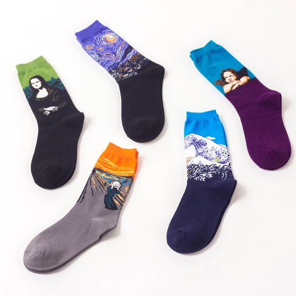 men autumn winter retro socks art gogh novelty print meias comfortable personality calcetines funny harajuku abstract sock, Black
men autumn winter retro socks art gogh novelty print meias comfortable personality calcetines funny harajuku abstract sock, Black