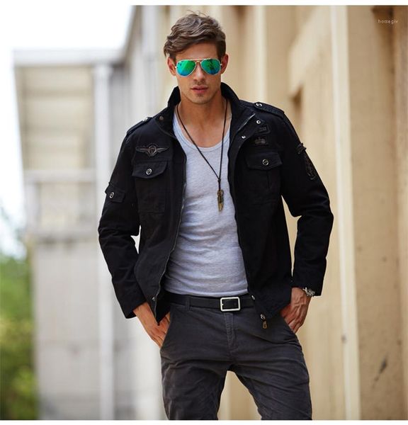 jackets casual cool camping solis color loose button stand collar jackets mens fashion coats epaulet mens designer, Black;brown
jackets casual cool camping solis color loose button stand collar jackets mens fashion coats epaulet mens designer, Black;brown