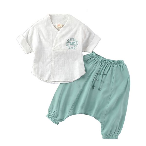 new summer kids clothing set baby cotton line v-neck t-shirt + harem pants 2pcs outfits children chinese style hanfu costume, White
new summer kids clothing set baby cotton line v-neck t-shirt + harem pants 2pcs outfits children chinese style hanfu costume, White