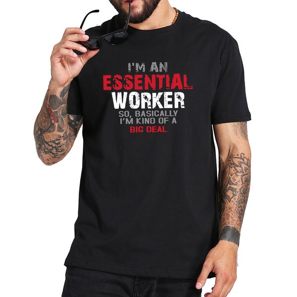 i'm an essential worker so i'm kind of a big deal t shirt breathable 100% cotton short sleeved camiseta
i'm an essential worker so i'm kind of a big deal t shirt breathable 100% cotton short sleeved camiseta