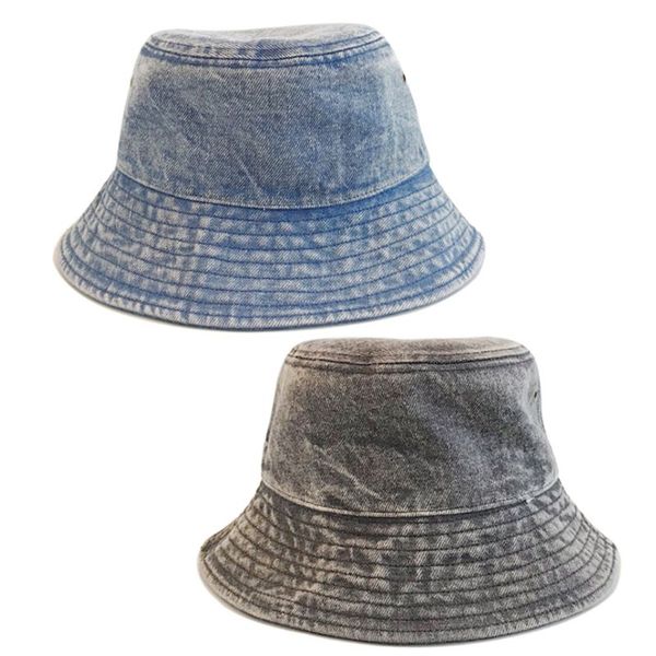 vintage washed denim cotton bucket hat harajuku hip hop wide brim sunscreen breathable eyelet foldable panama fisherman, Blue;gray
vintage washed denim cotton bucket hat harajuku hip hop wide brim sunscreen breathable eyelet foldable panama fisherman, Blue;gray