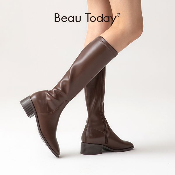 boots beautoday long women genuine cow leather pu square toe zip closure fashion knee high female shoes handmade 01434, Black
boots beautoday long women genuine cow leather pu square toe zip closure fashion knee high female shoes handmade 01434, Black