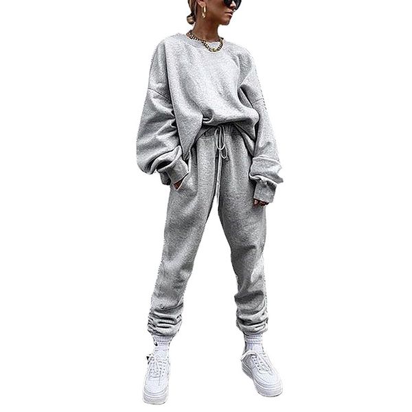 autumn women's new solid color long sleeve long pants loose casual suit two piece set women stacked leggings x0923, Gray
autumn women's new solid color long sleeve long pants loose casual suit two piece set women stacked leggings x0923, Gray