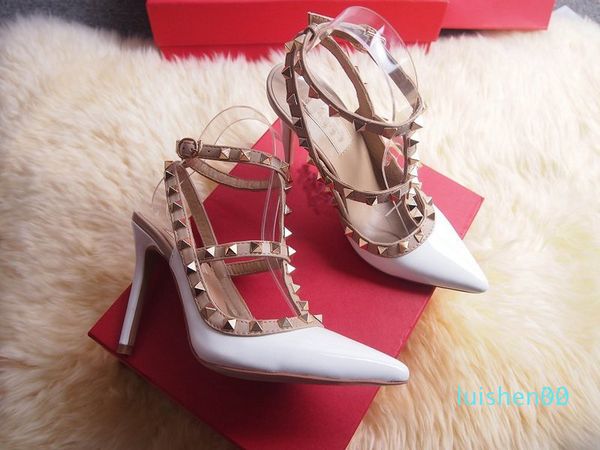 2020 designer women high heels party fashion rivets girls pointed shoes dance shoes wedding shoes double straps sandals l30, Black
2020 designer women high heels party fashion rivets girls pointed shoes dance shoes wedding shoes double straps sandals l30, Black