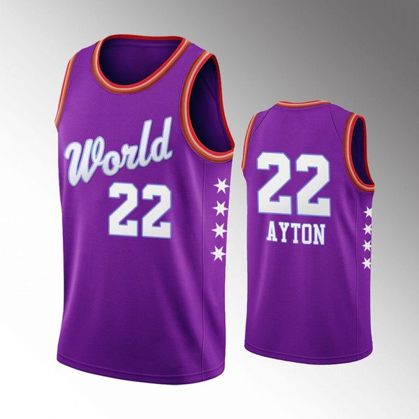 world team phoenix солнца мужская 2020 восходящая звезда deandre ayton nba фиолетовый джерси, Black
world team phoenix солнца мужская 2020 восходящая звезда deandre ayton nba фиолетовый джерси, Black