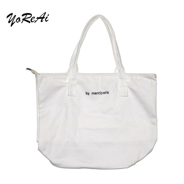 yoreai korean women's canvas bag simple versatile shoulder bags large capacity totes solid color harajuku portable handbag
yoreai korean women's canvas bag simple versatile shoulder bags large capacity totes solid color harajuku portable handbag