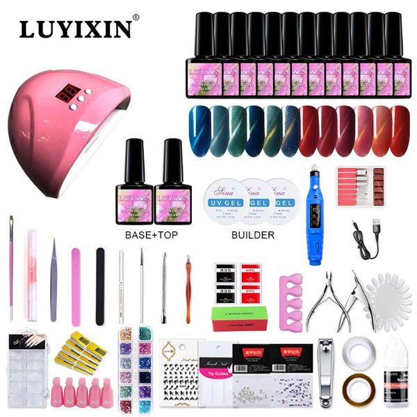 luyixin cateye acrylic nail kit 8ml 6/12 pcs manicure pedicure set gel nail kits with lamp 36w electric drill machine
luyixin cateye acrylic nail kit 8ml 6/12 pcs manicure pedicure set gel nail kits with lamp 36w electric drill machine