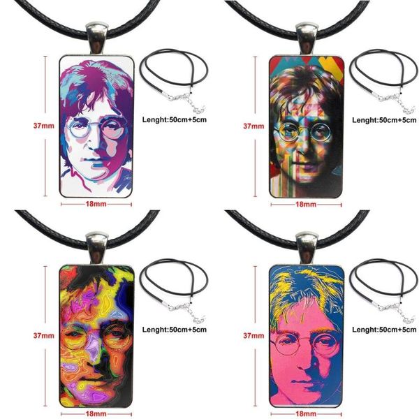 for women gift vintage jewelry steel color glass cabochon choker pendant long rectangle necklace portrait painting john lennon, Silver
for women gift vintage jewelry steel color glass cabochon choker pendant long rectangle necklace portrait painting john lennon, Silver