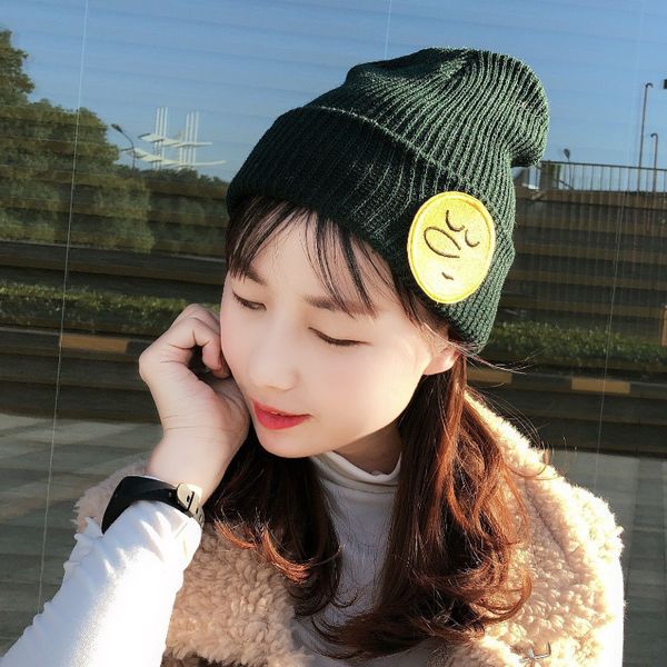 new wool hat women autumn and winter korean wild knit hat japanese cute cartoon stickers student earmuffs cap skullies & beanies, Blue;gray
new wool hat women autumn and winter korean wild knit hat japanese cute cartoon stickers student earmuffs cap skullies & beanies, Blue;gray