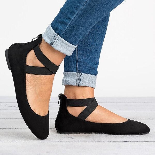 shallow elastic bandage mother shoes round head women's shoes new flat heel in europe and america large size, Black
shallow elastic bandage mother shoes round head women's shoes new flat heel in europe and america large size, Black