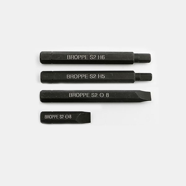 4pcs/set 8mm 38&80mm hex&slotted screwdriver bits s2 alloy steel electric drill black screw-driver head power driver tools h5 h6
4pcs/set 8mm 38&80mm hex&slotted screwdriver bits s2 alloy steel electric drill black screw-driver head power driver tools h5 h6