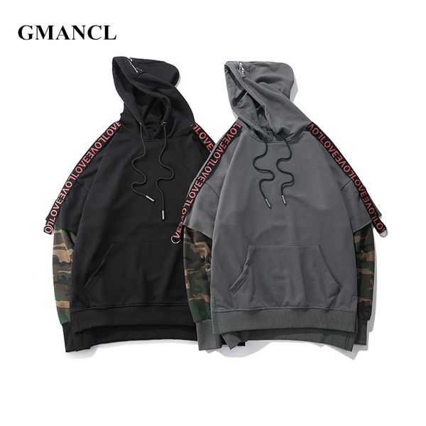 men 2020 autumn hoodies hip hop camouflage hooded sweatshirts fake two pieces men ribbon casual hoody oversized cotton pullover, Black
men 2020 autumn hoodies hip hop camouflage hooded sweatshirts fake two pieces men ribbon casual hoody oversized cotton pullover, Black